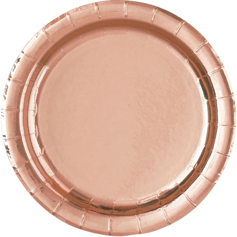 7" Rose Gold Plates