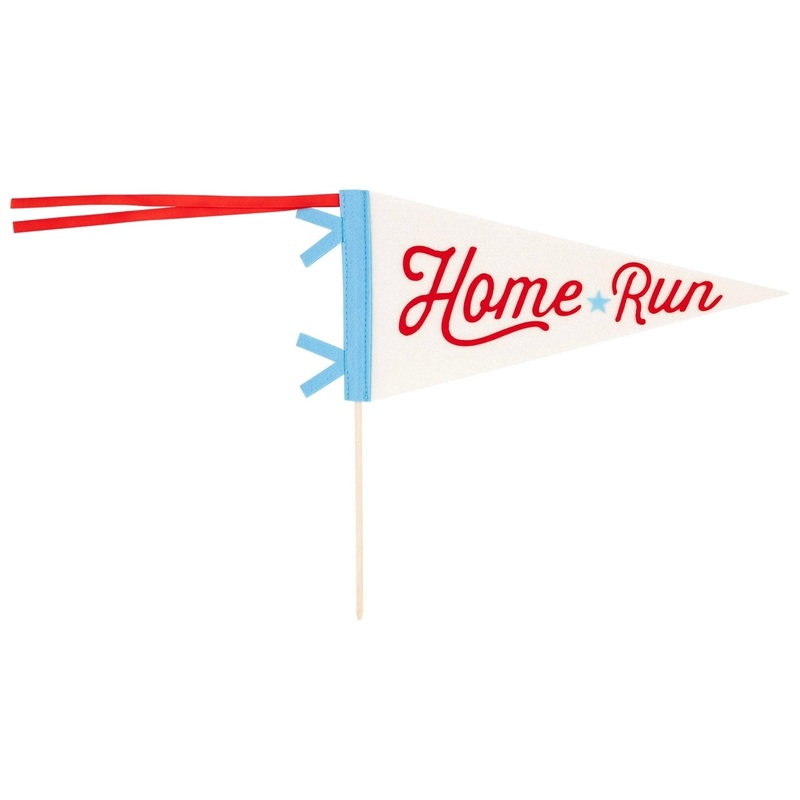 Baseball Home Run Felt Pennant