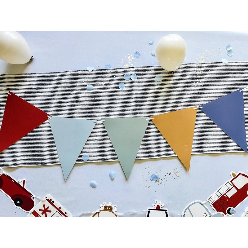Colorful Paper Pennant Banner 8ft