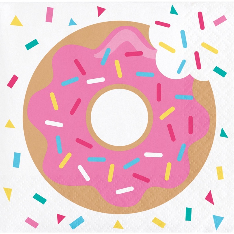 Donut Themed Party Napkins