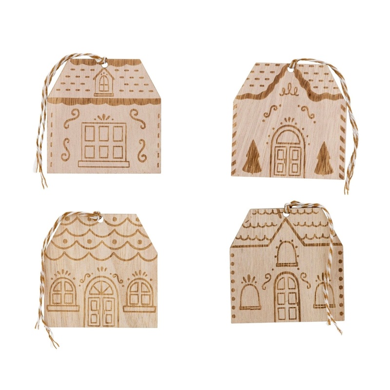 Gingerbread House Tags 8ct