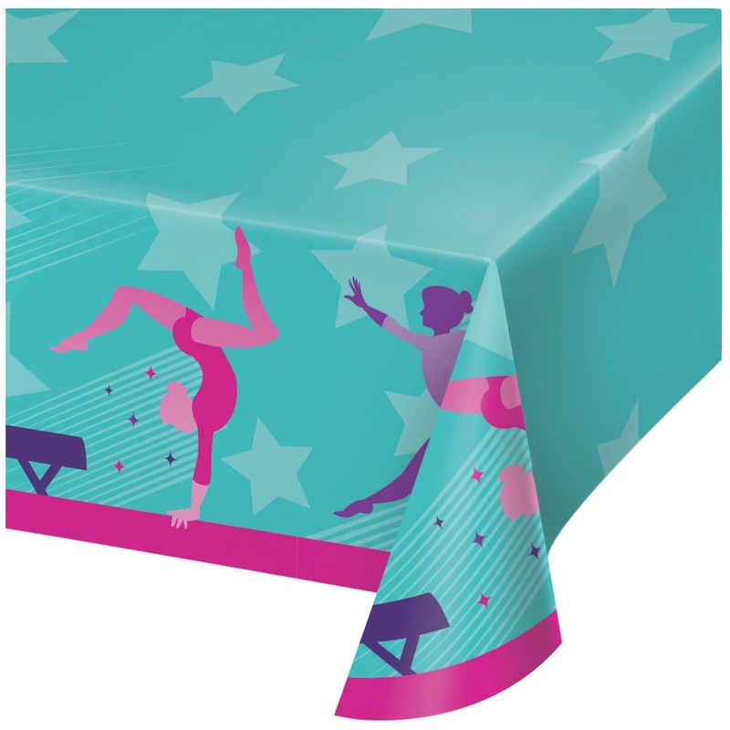 Gymnastics Themed Party Tablecloth