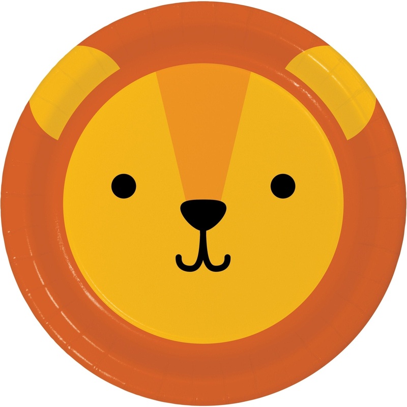 Lion Party Sturdy Paper Plates