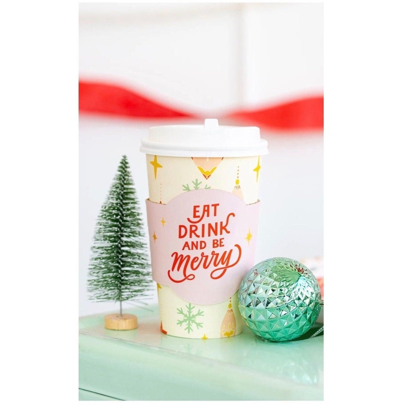 Pink Christmas Coffee Cups