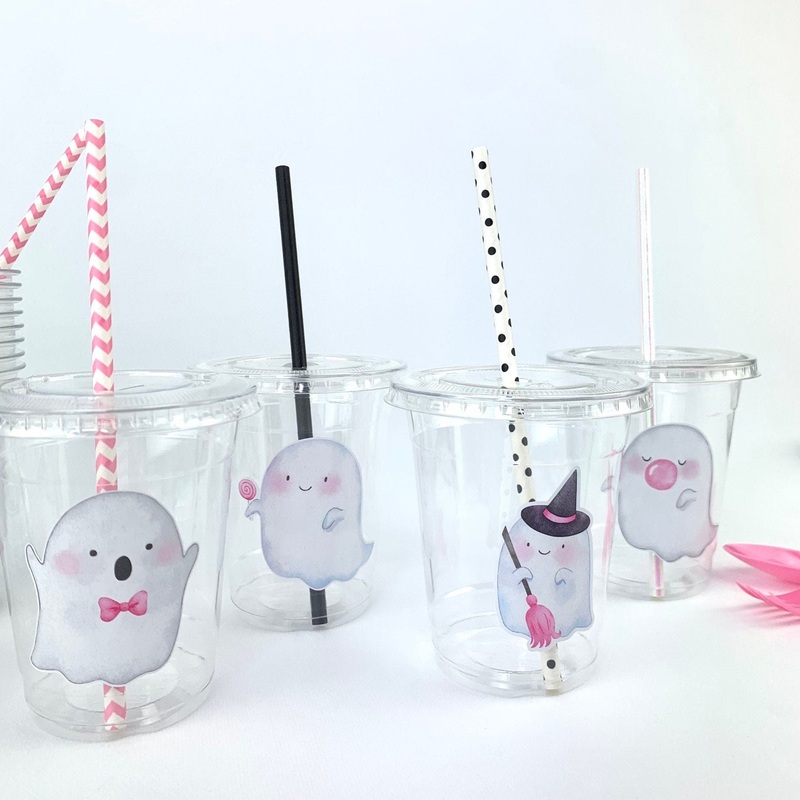 Pink Ghost Party Cups