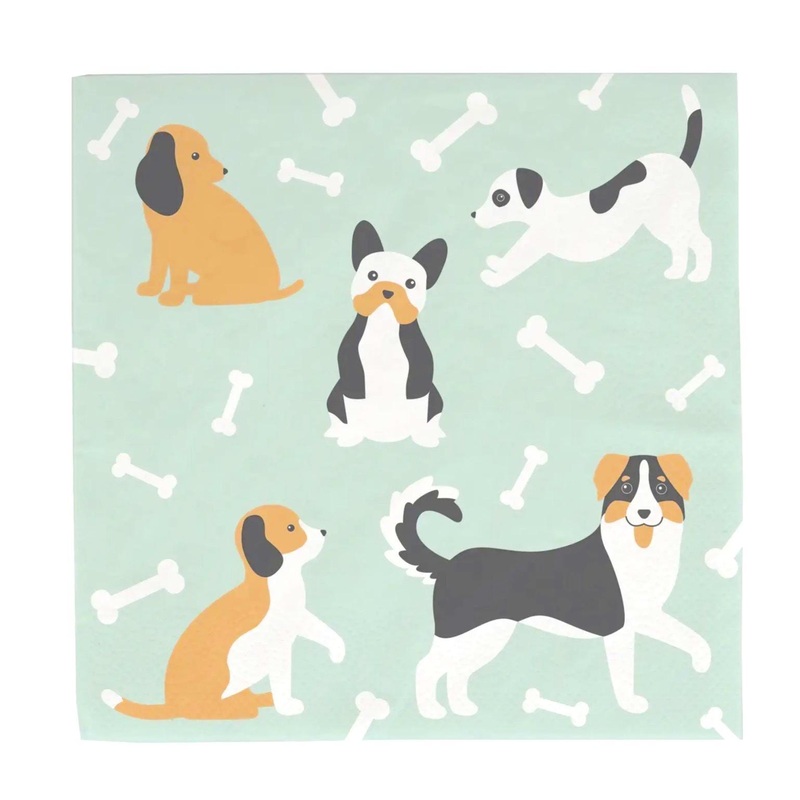 Puppy Play Day Party Napkins 20ct