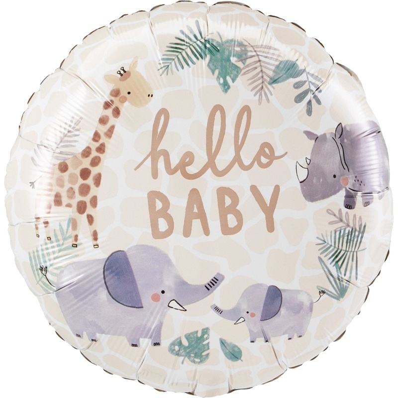 Safari "Hello Baby" Shower Balloon