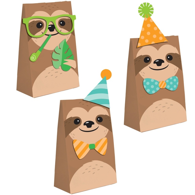 Sloth Party Favor Bags