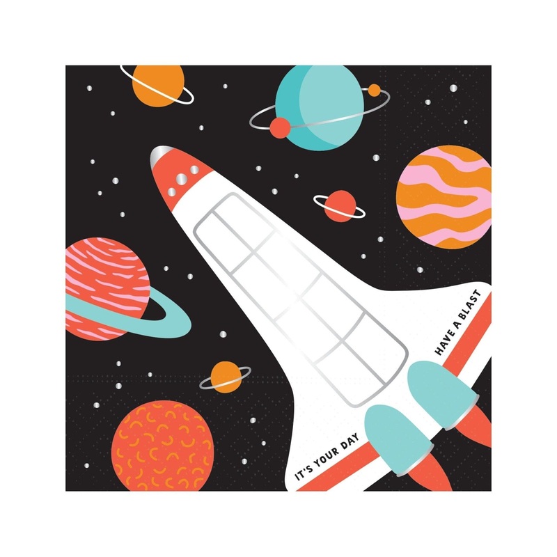 Space Party Beverage Napkins