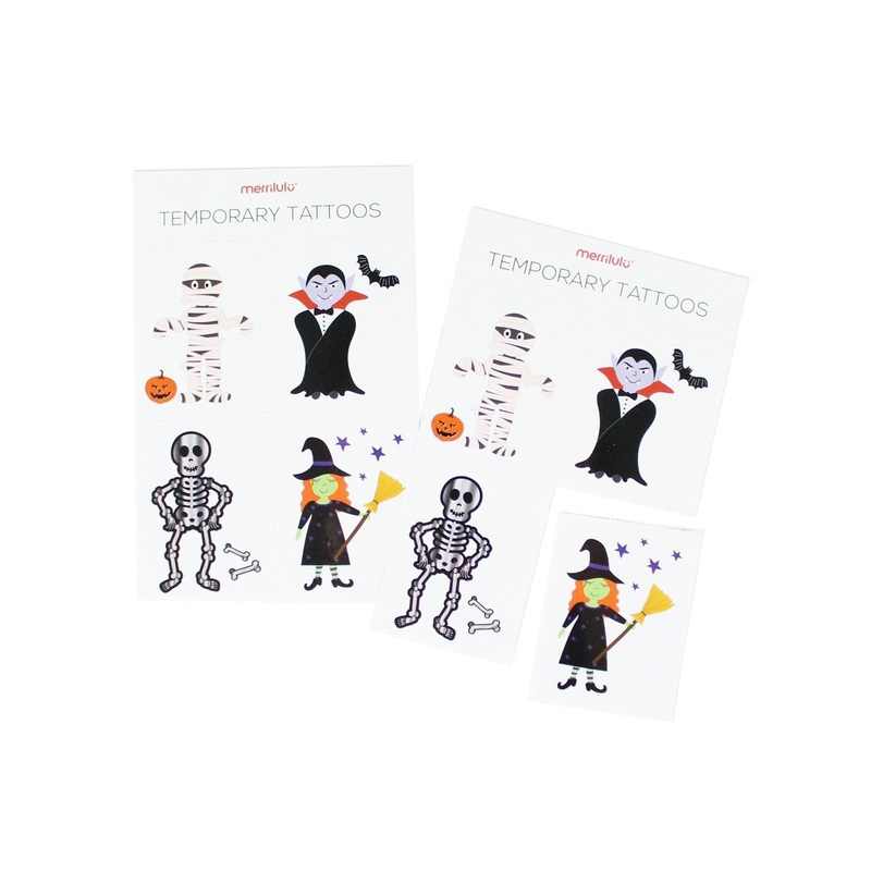 Spooky Halloween Temporary Tattoos 8ct