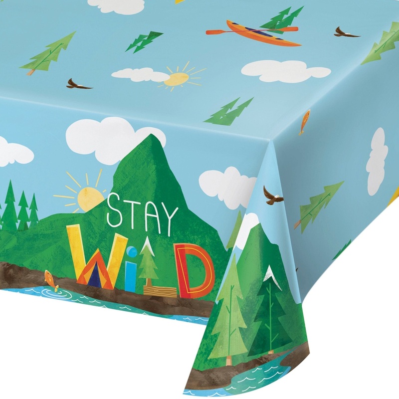 Stay Wild Adventure Birthday Tablecloth