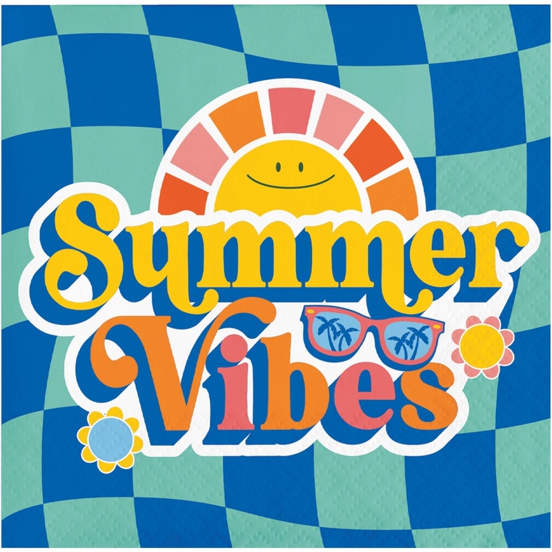 Summer Vibes Party Napkins 16ct
