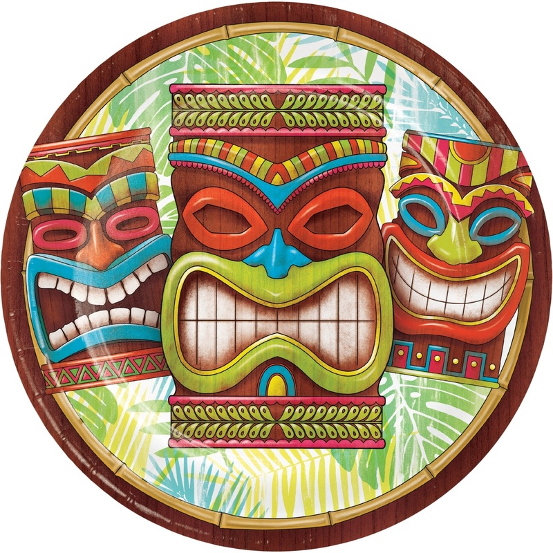 Tiki Party Plates