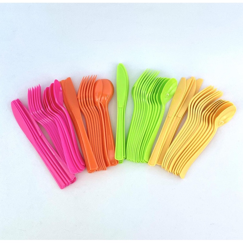 Tropical Fruit Party Cutlery, 24 Guests