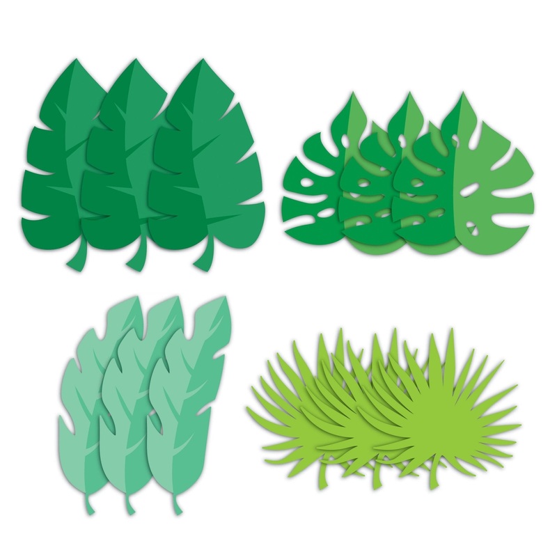 Tropical Palm Leaf Cutouts