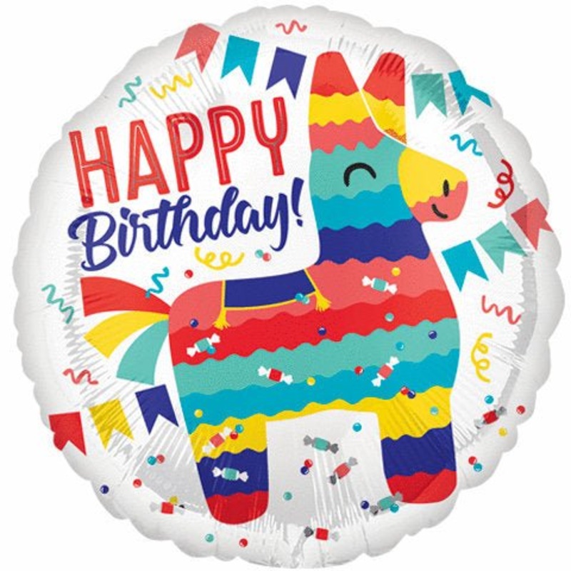 17" Piata Birthday Balloon