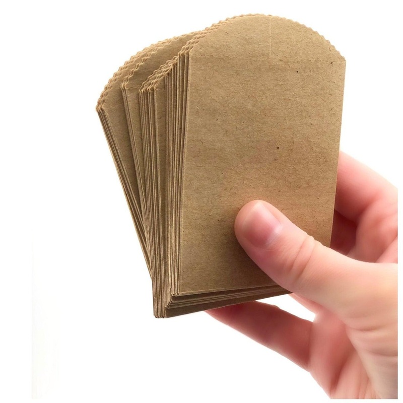 50 Mini Kraft Paper Bags
