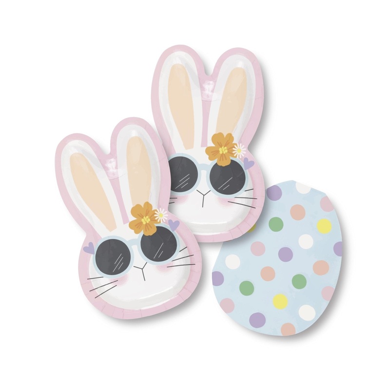 Bunny Paper Plates & Egg Napkins