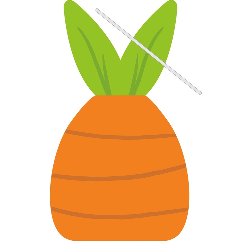 Carrot Favor Bags with Twist Ties