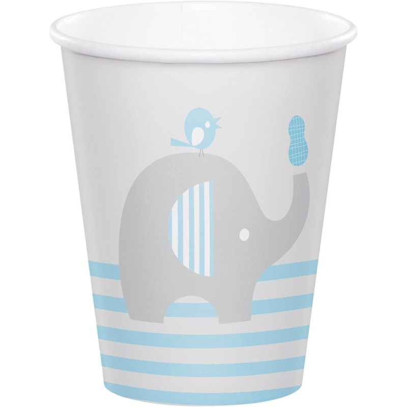 Elephant Party Cups in Blue