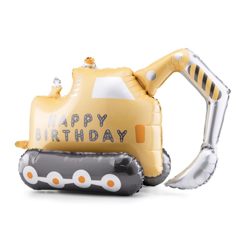 Excavator Birthday Balloon
