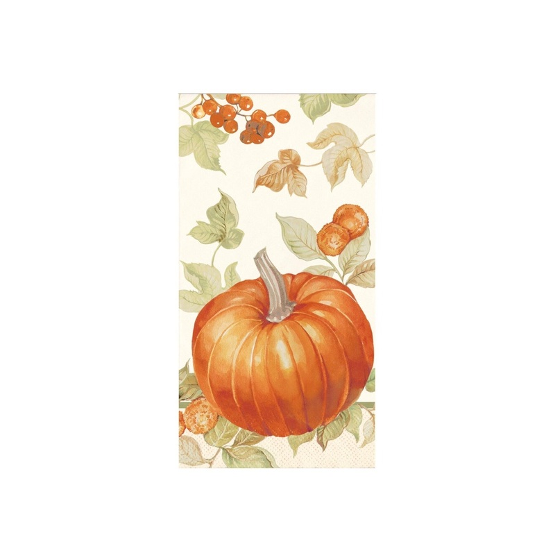 Fall Pumpkin Guest Towel Napkins 16ct