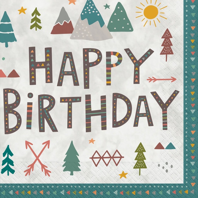 Happy Birthday Adventure Napkins