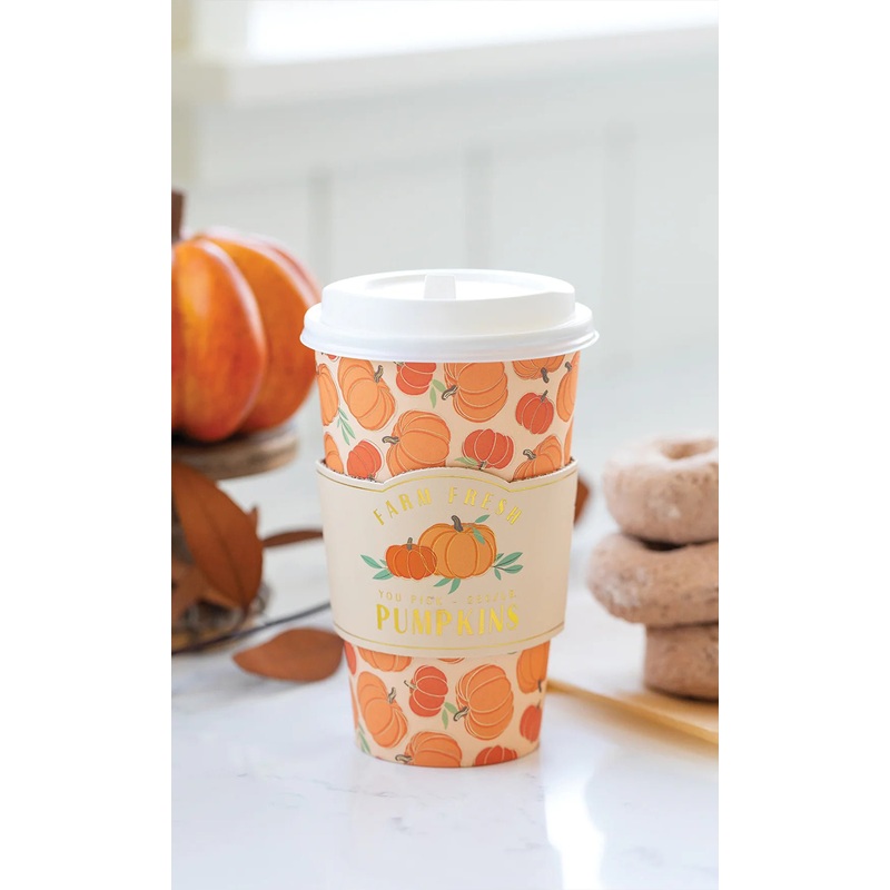 Hot Pumpkin To-Go Cups 8ct