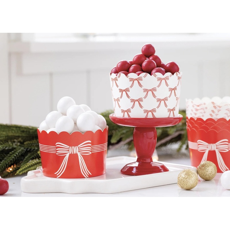 Jumbo Red Bow Treat Cups