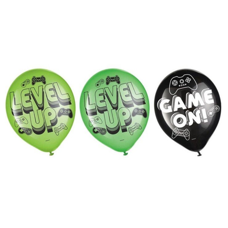 Level Up Video Game Balloons