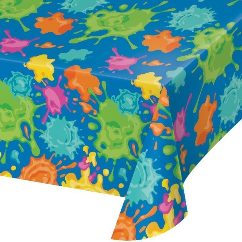 Paint Splatter Tablecloth