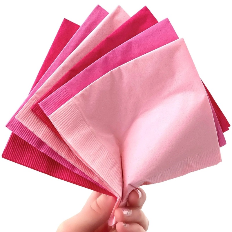 Pink Assorted Party Napkins