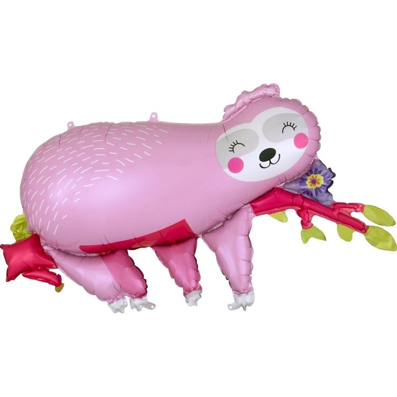 Pink Sloth Balloon