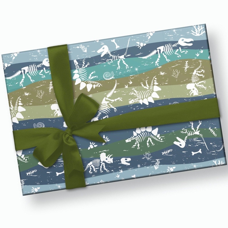 Prehistoric Dinosaur Gift Wrap
