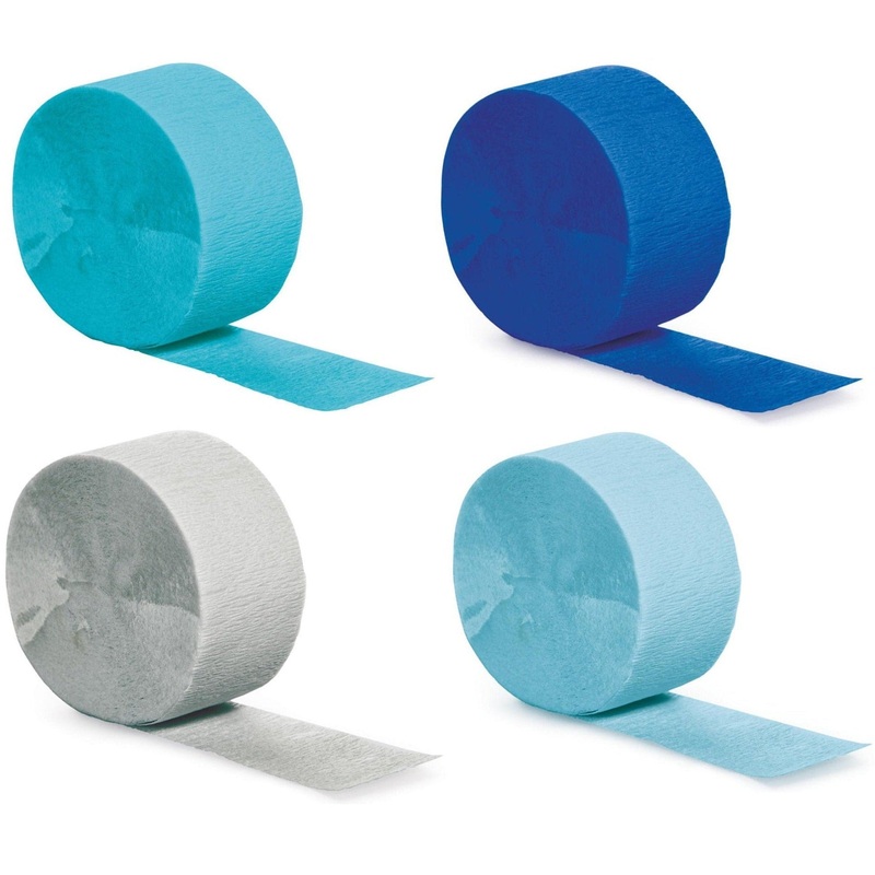 Shades of Blue Party Streamers