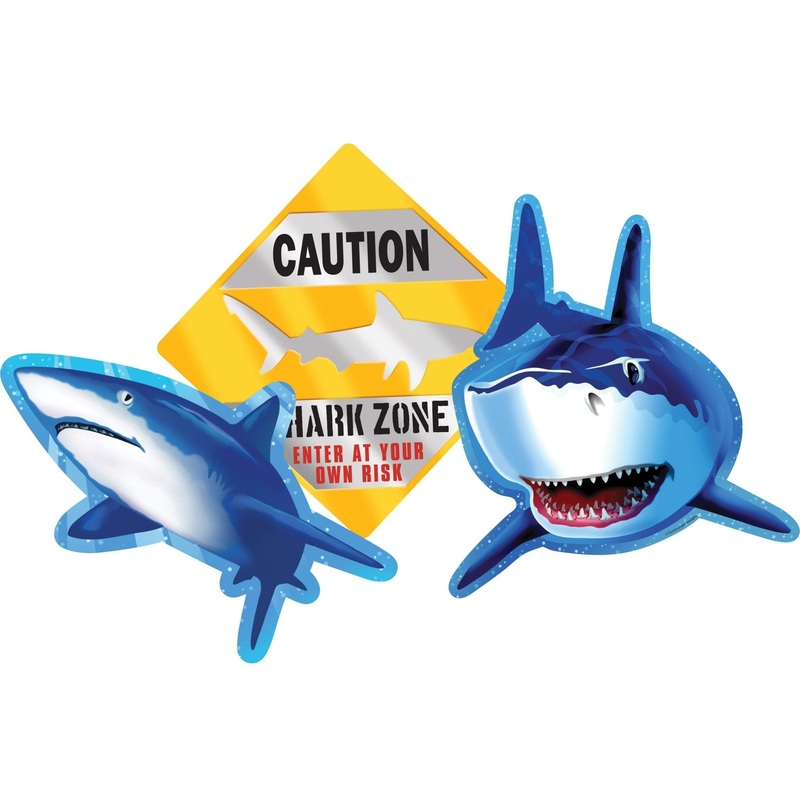 Shark Party Cutout Decorations