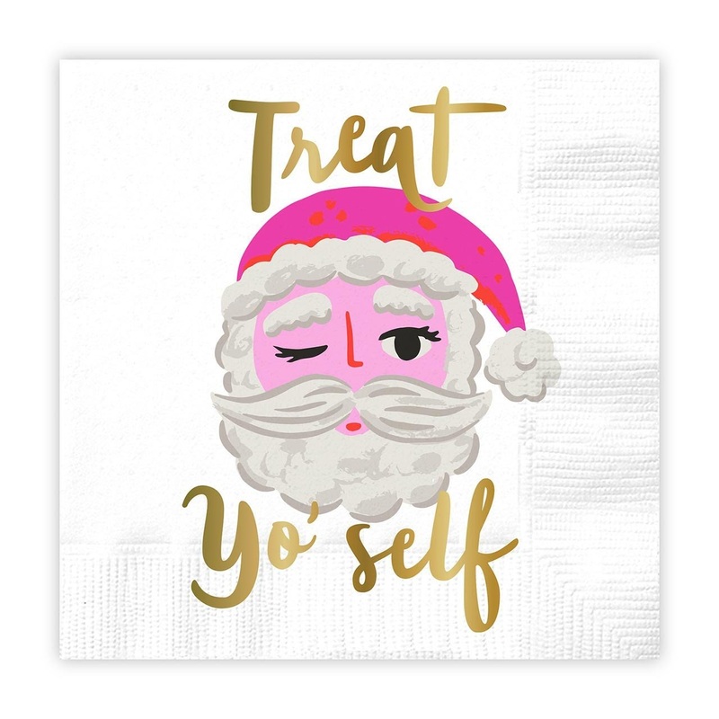 Treat Yo Self Santa Napkins