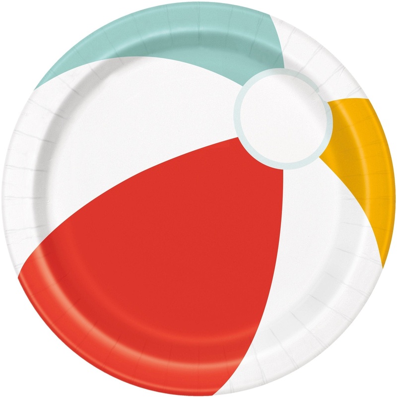 Beach Ball Paper Plates