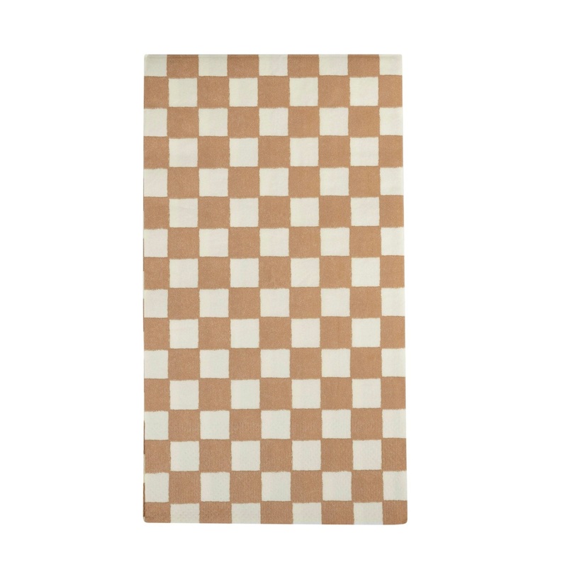 Brown Checkered Napkins