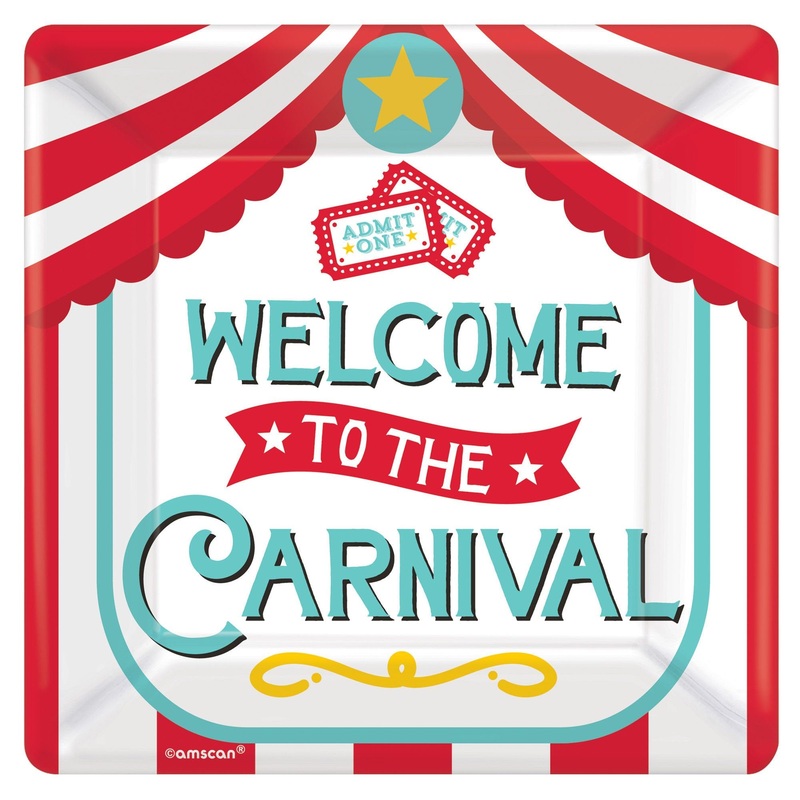 Carnival Party Plates