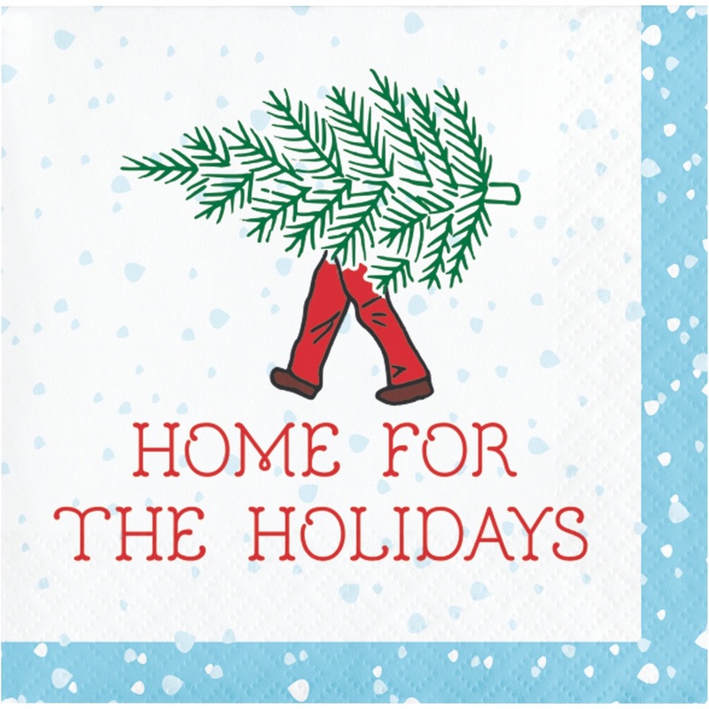 Christmas "Home For The Holidays" Napkins