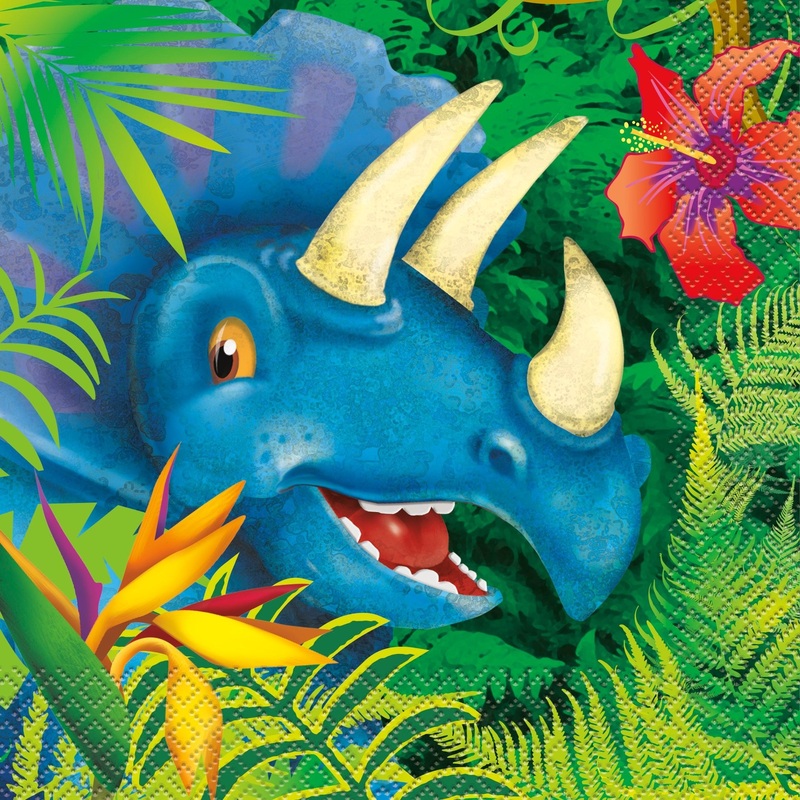 Dinosaur Head Party Napkins