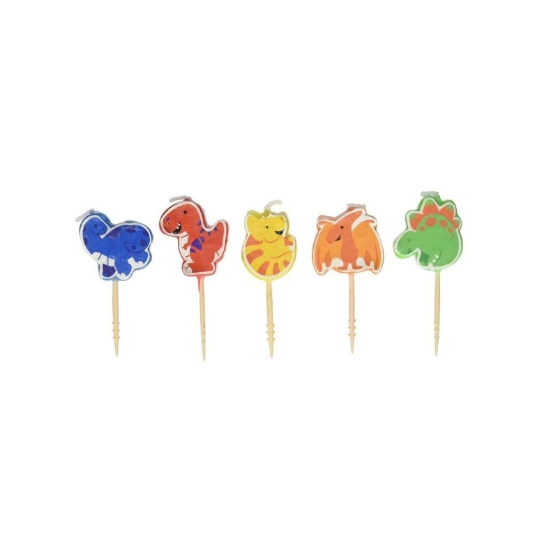 Dinosaur Party Pick Candles