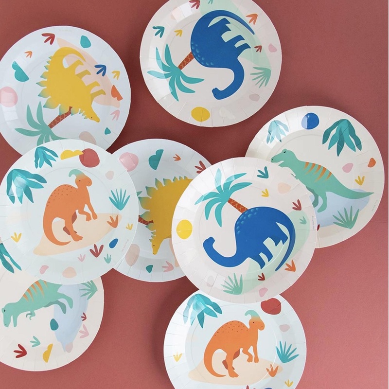Dinosaur Party Plates 8ct