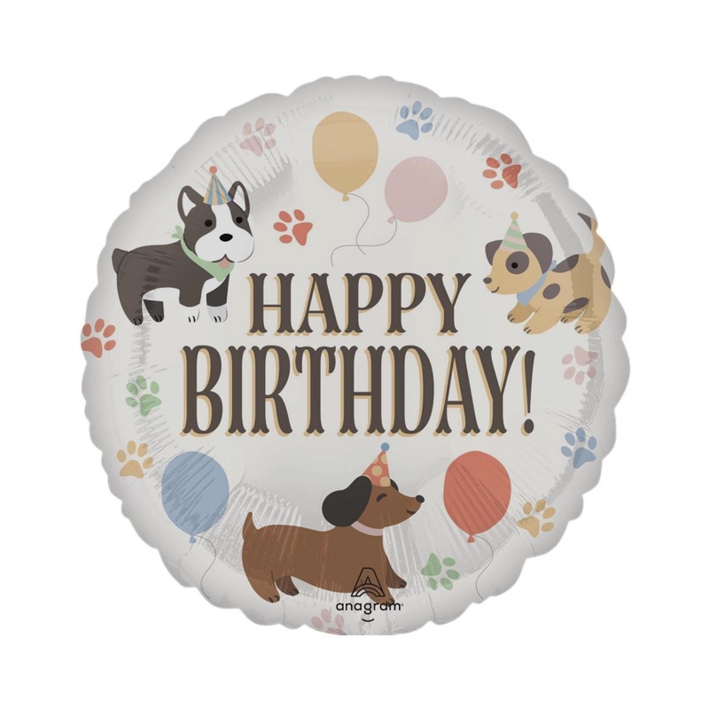 Dog Birthday Balloon 17"