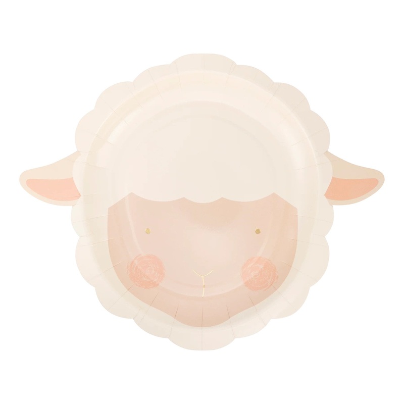 Fluffy Sheep Shaped Plates