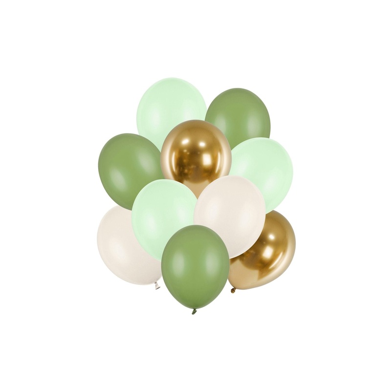 Green & Gold Balloon Bouquet