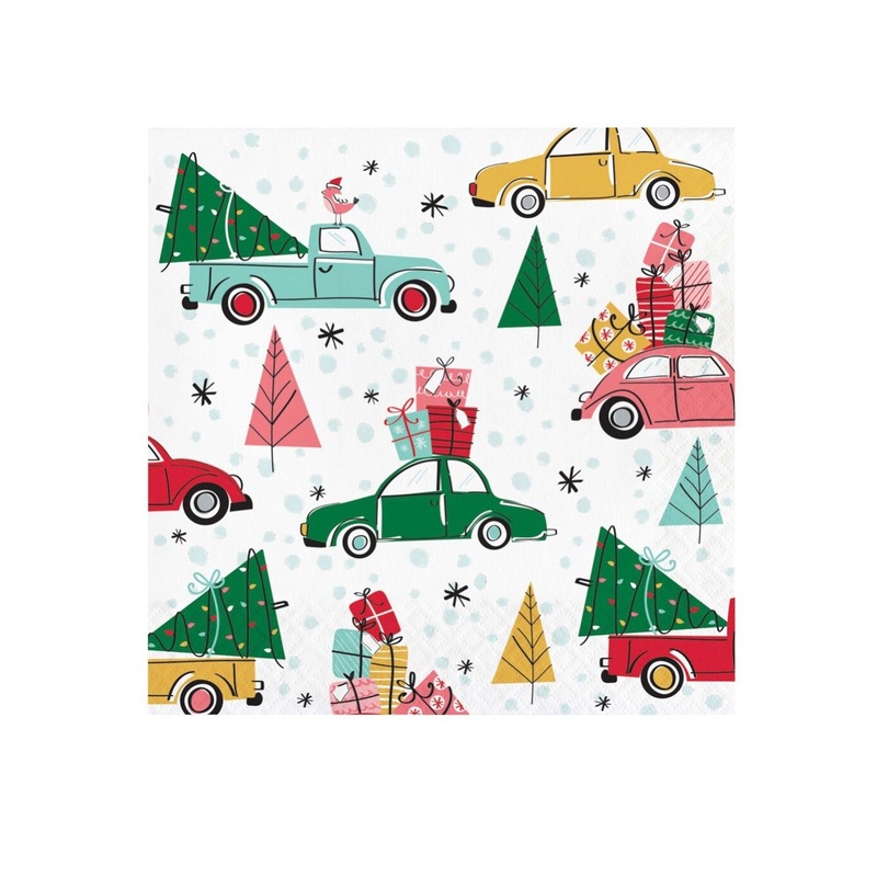 Holiday Truck Napkins