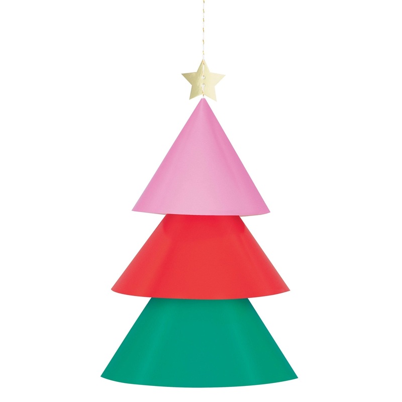 Pink, Red & Green Tree Christmas Party Decoration