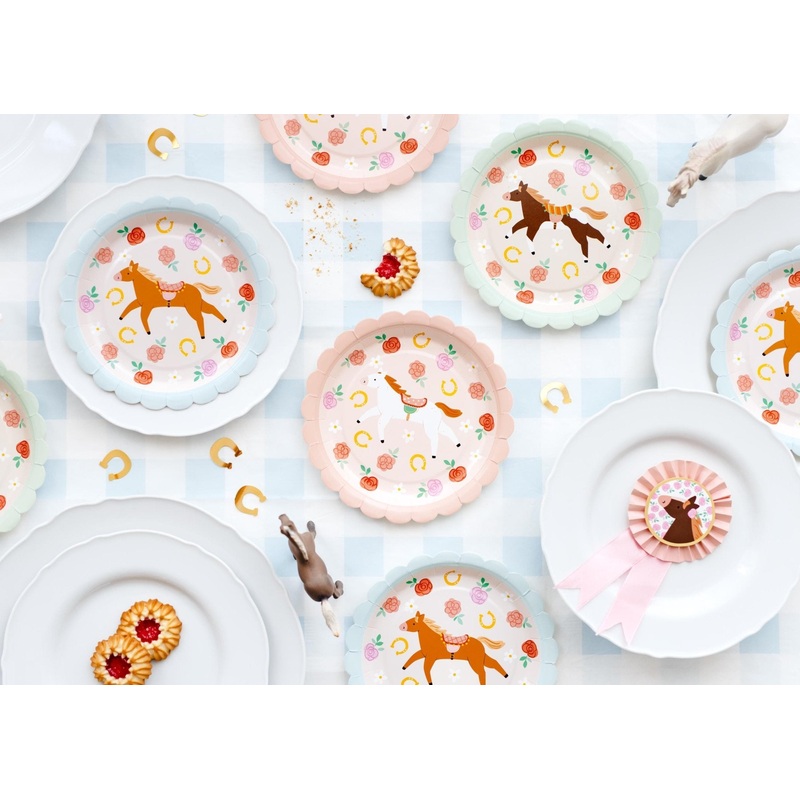 Pony Party Cake Plates 6ct